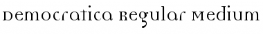 Democratica Regular Font