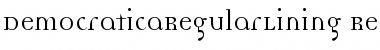 DemocraticaRegularLining Regular Font