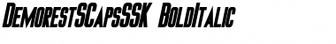 DemorestSCapsSSK BoldItalic Font