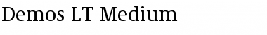 Demos LT Medium Regular Font