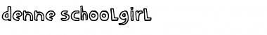 DENNE | schooLgirL Regular Font