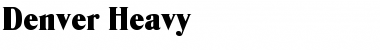 Denver-Heavy Regular Font