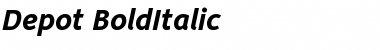 Depot Bold Italic