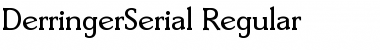 DerringerSerial Regular Font