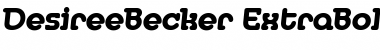 DesireeBecker-ExtraBold Italic Font