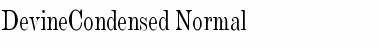 DevineCondensed Normal Font