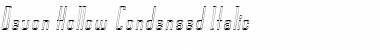 Devon-Hollow-Condensed Italic Font