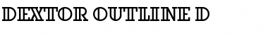 Dextor Outline D Regular Font