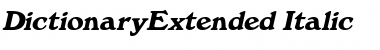 DictionaryExtended Font