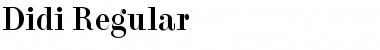 Didi Regular Font