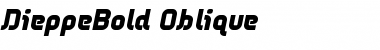 DieppeBold Oblique Regular Font