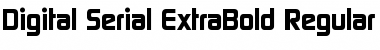 Digital-Serial-ExtraBold Regular Font