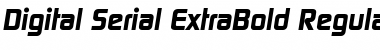 Digital-Serial-ExtraBold RegularItalic