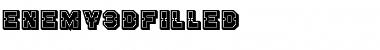 Download Enemy 3D Filled Font Download Enemy 3D Filled Font