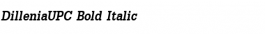 DilleniaUPC Font