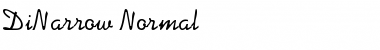 DiNarrow Normal Font