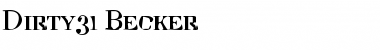 Download Dirty31 Becker Font