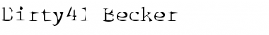 Download Dirty41 Becker Font