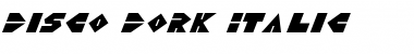 Disco Dork Italic Font