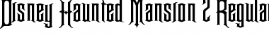 Disney Haunted Mansion 2 Regular Font