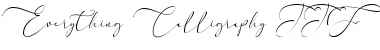 Download Everything Calligraphy Font Download Everything Calligraphy Font