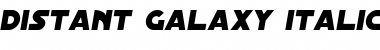 Distant Galaxy Italic Font