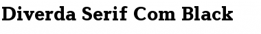Diverda Serif Com Black Font