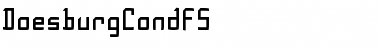 DoesburgCondFS Regular Font