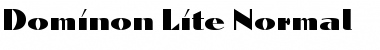 Dominon Lite Normal Font