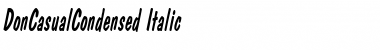 DonCasualCondensed Italic