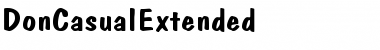 DonCasualExtended Font
