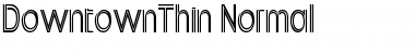 DowntownThin Normal Font
