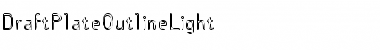 Download DraftPlateOutlineLight Font