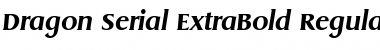 Dragon-Serial-ExtraBold Font