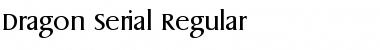 Dragon-Serial Regular Font
