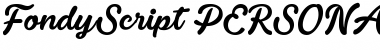 Download Fondy Script PERSONAL USE ONLY Font