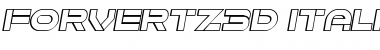 Forvertz 3D Font