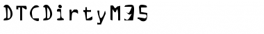 DTCDirtyM35 Regular Font
