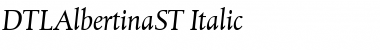 DTLAlbertinaST Italic Font