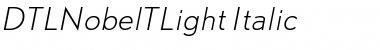 DTLNobelT Light Italic Font