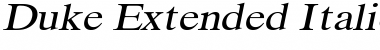 Duke Extended Italic Font