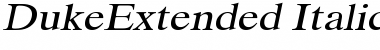 DukeExtended Italic Font