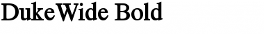 DukeWide Bold Font