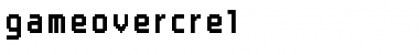 gameovercre Medium Font