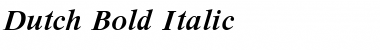 Dutch Bold Italic Font