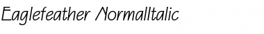 Eaglefeather NormalItalic Font