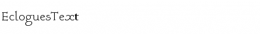 Download EcloguesText Font Download EcloguesText Font