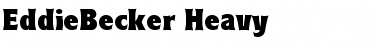 Download EddieBecker-Heavy Font