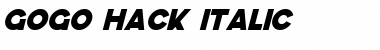 GoGo Hack Italic Font