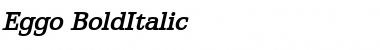 Eggo BoldItalic Font